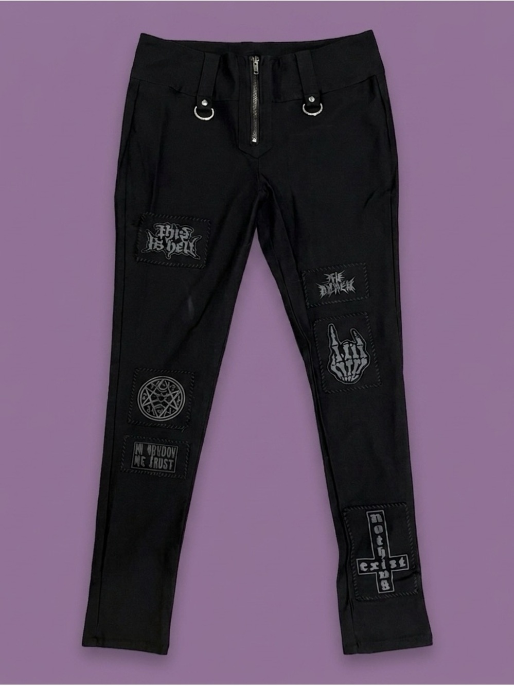 KILLSTAR Patchwork Industrial Skinny Pants